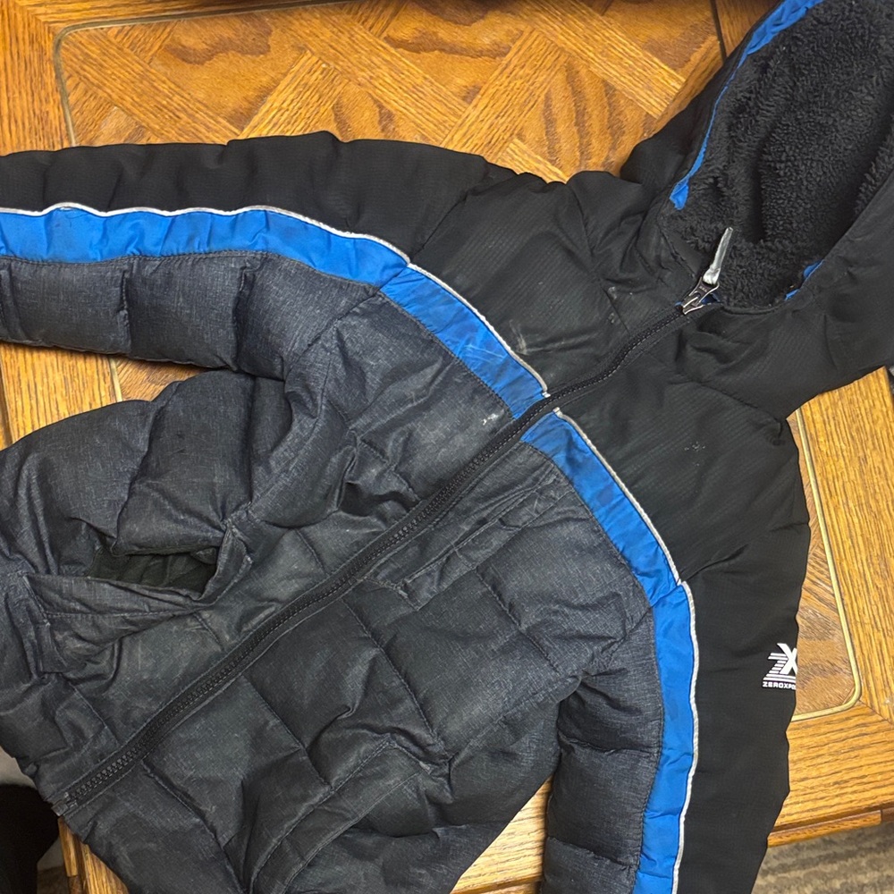 5T BOY Kids Black and Blue Puffer Jacket , BUNDLE2SAVE